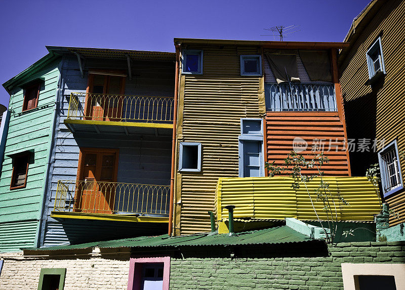 布宜诺斯艾利斯的La Boca Houses